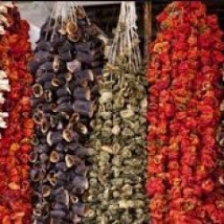 Dolmalık kuru biber ve patlıcan
